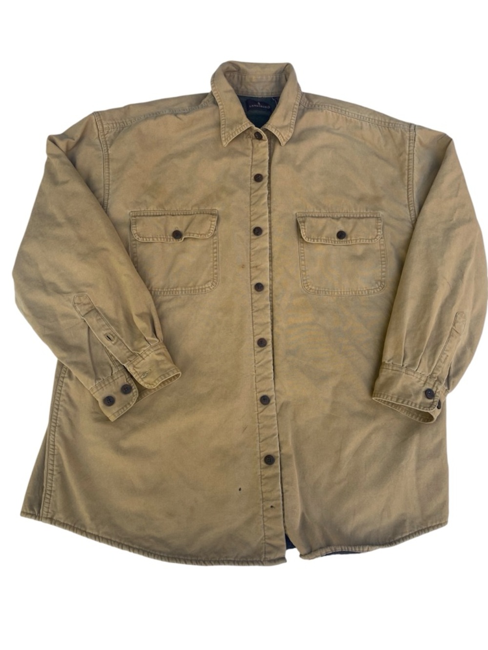 Lanesboro Men's Tan Utility Work Shirt Jacket